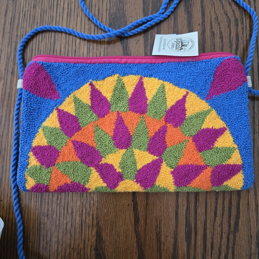 Colorful Geometric Patterned Bag - Picture 2 of 2